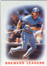 1986 Topps Baseball Cards      426     Brewers Leaders#{Charlie Moore